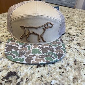 Fieldstone Tan and Green Dog Cap